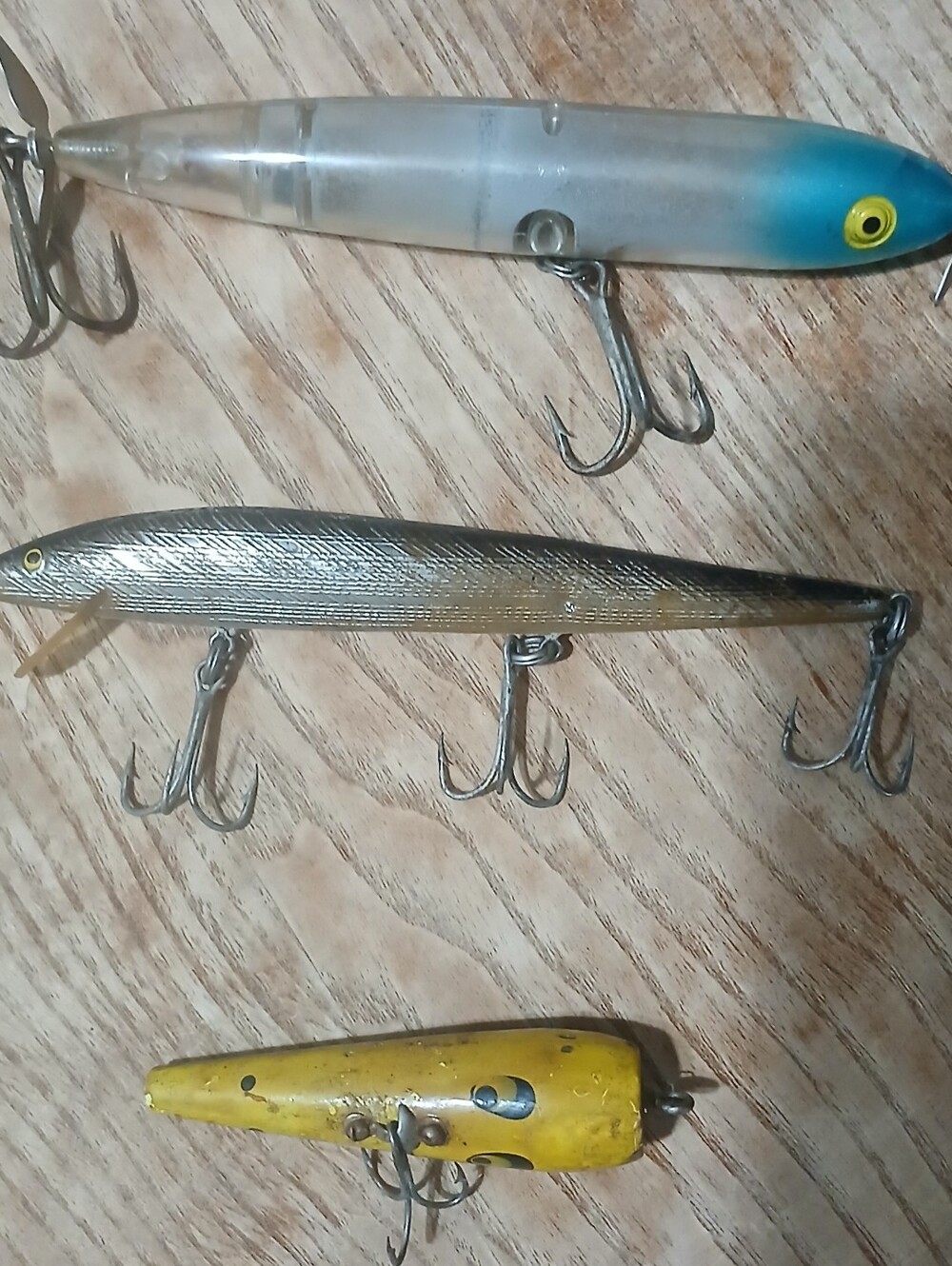 Vintage Fishing Lures Set Of 3